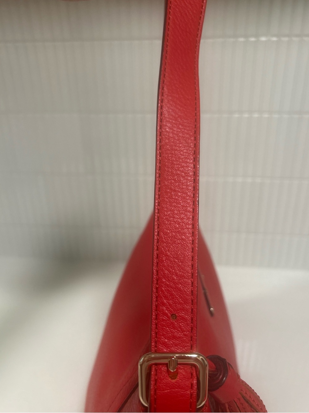 Kate Spade | Cheltenham Large Lucia Shoulder Bag | Persimmon Red - Picture 5 of 15